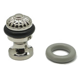 Solid Brass Melon Bullet Floor Door Stop in Oil-Rubbed Bronze - Super Arbor