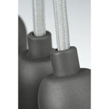 Progress Lighting Cirro 9-Light Graphite Mid-century Geometric Mini Hanging Pendant Light