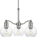 Progress Lighting Hansford 3-Light Polished Nickel Transitional Chandelier