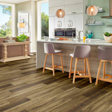 Armstrong Flooring Sample – Assurity Mist Brown Waterproof Wood-Look Interlocking or Glue-Down Luxury Vinyl Plank, 7-in W, 20-mil Wear Layer