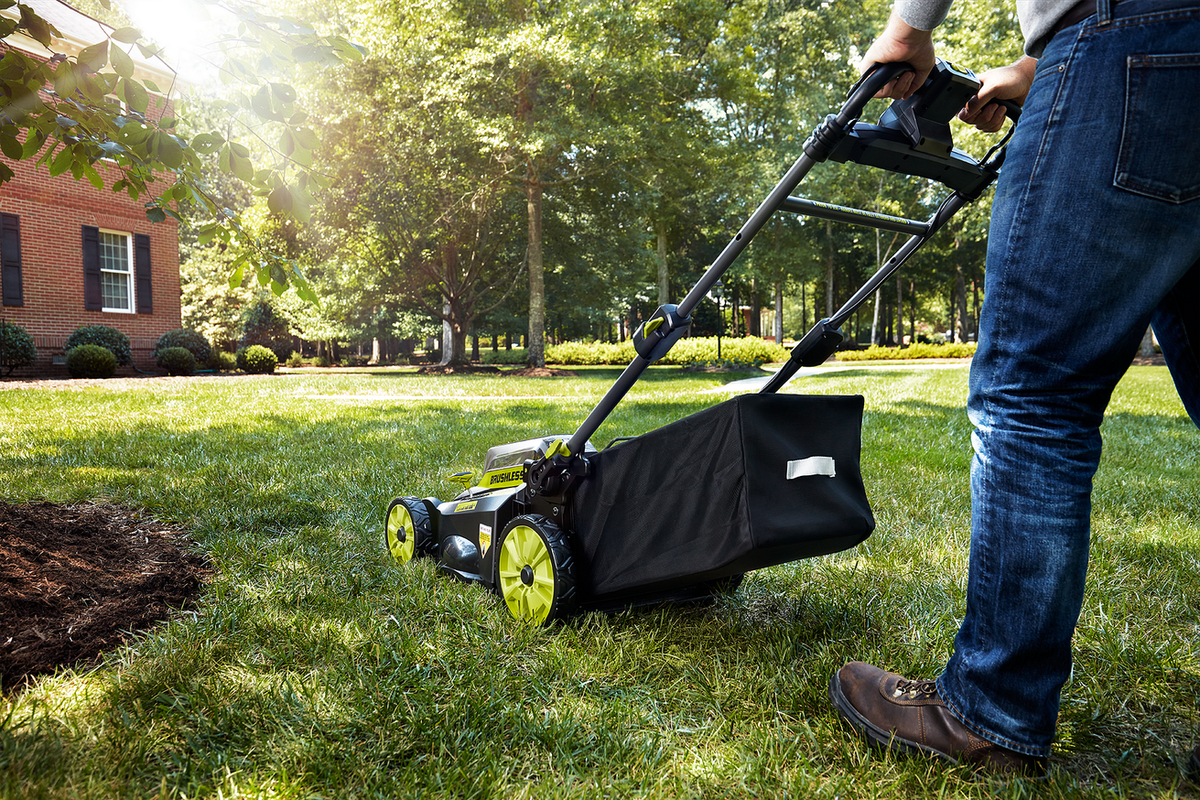 RYOBI 20 in. 40-Volt Brushless Lithium-Ion Cordless Self-Propelled Lawn Mower with 5.0 Ah Battery and Charger