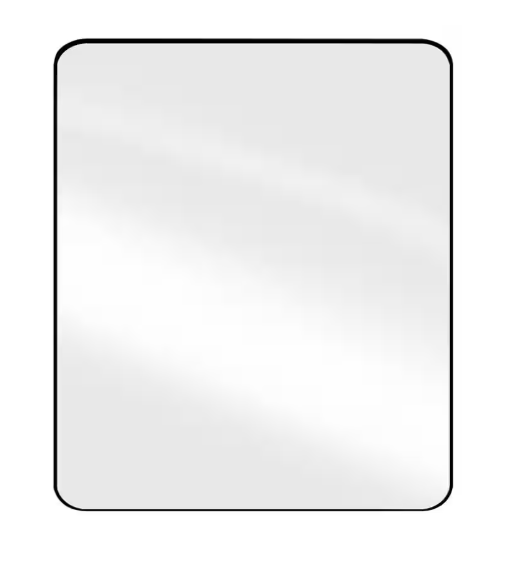 30 in. W x 36 in. H Rectangle Aluminum Alloy Framed Wall Bathroom Vanity Mirror in Black