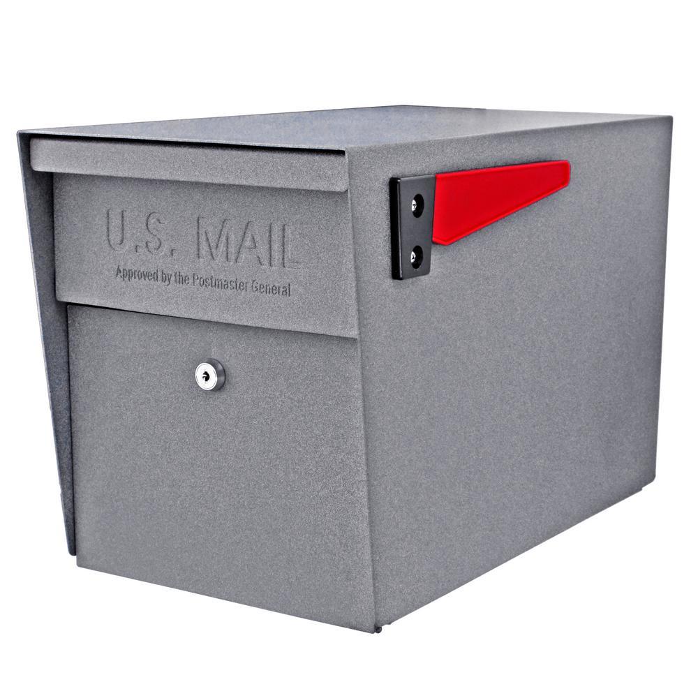 Locking Post Mount Mailbox with High Security Reinforced Patented Locking System, Black - Super Arbor