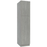 Cambridge 18-in W x 90-in H x 24-in D Grey Nordic Wood Engineered Wood Door Pantry Stock Cabinet