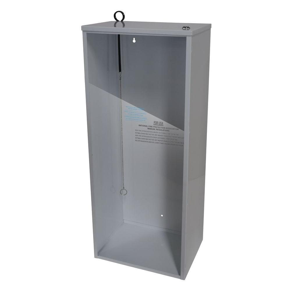 18.86 in. H x 8.11 in. W x 6.0 in. D 5 lbs. Steel Industrial Grade Fire Extinguisher Cabinet in White - Super Arbor
