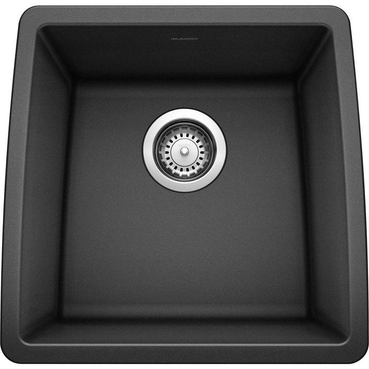 PERFORMA Undermount Granite Composite 17.5 in. Single Bowl Bar Sink in Anthracite