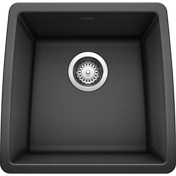 PERFORMA Undermount Granite Composite 17.5 in. Single Bowl Bar Sink in Anthracite