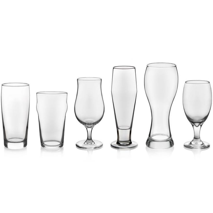 Craft Brews Assorted Beer Glass Set (6-Pack)