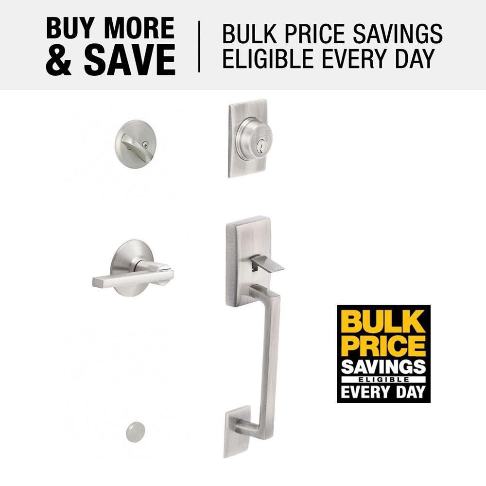 Latitude Satin Nickel Century Trim Single Cylinder Handleset Lever - Super Arbor
