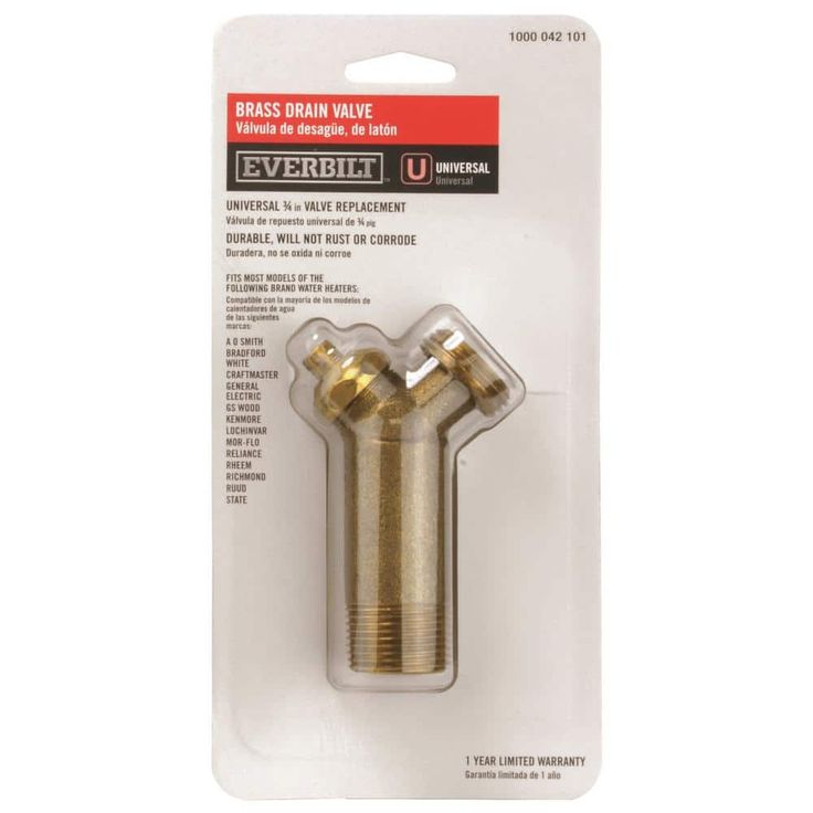 Brass Drain Valve for Tank Type Water Heaters