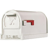 Arlington Large, Steel, Post-Mount Mailbox, Black - Super Arbor