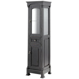 Andover 18 in. W x 16 in. D x 65 in. H Bathroom Linen Storage Tower Cabinet in Antique Black