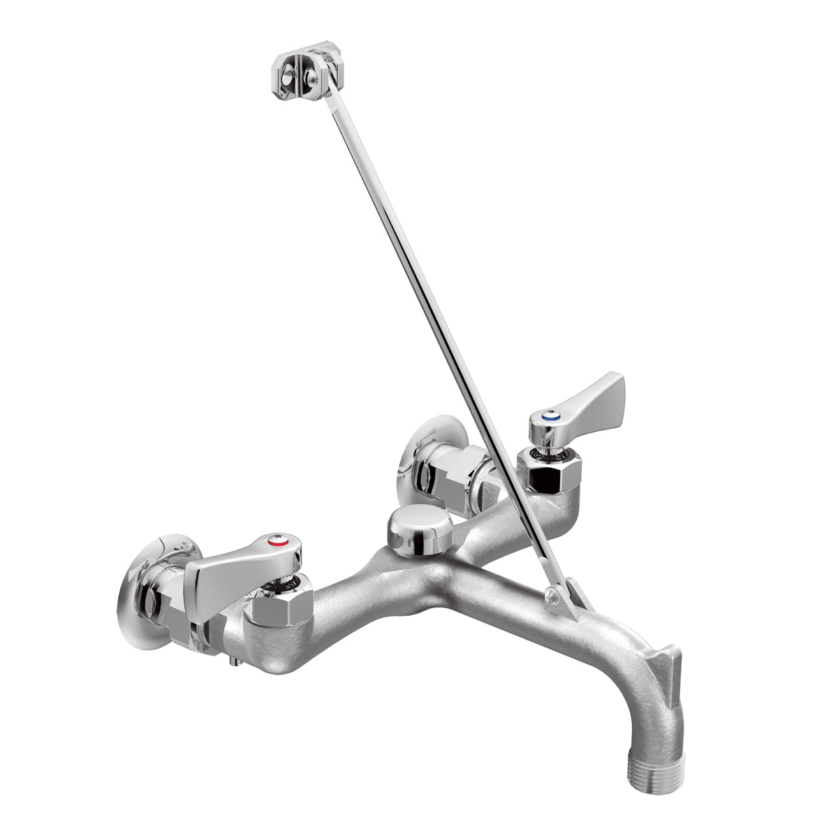 Moen M-DURA Chrome 2-Handle Wall-Mount Utility Faucet