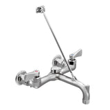Moen M-DURA Chrome 2-Handle Wall-Mount Utility Faucet