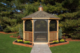 YardCraft Select 22-in x 27-in Unfinished Cedar Octagon Cupola with Bronze Aluminum Roof