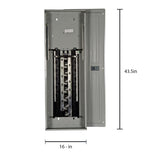 Siemens PL 225-Amp 42-space load center - angle view