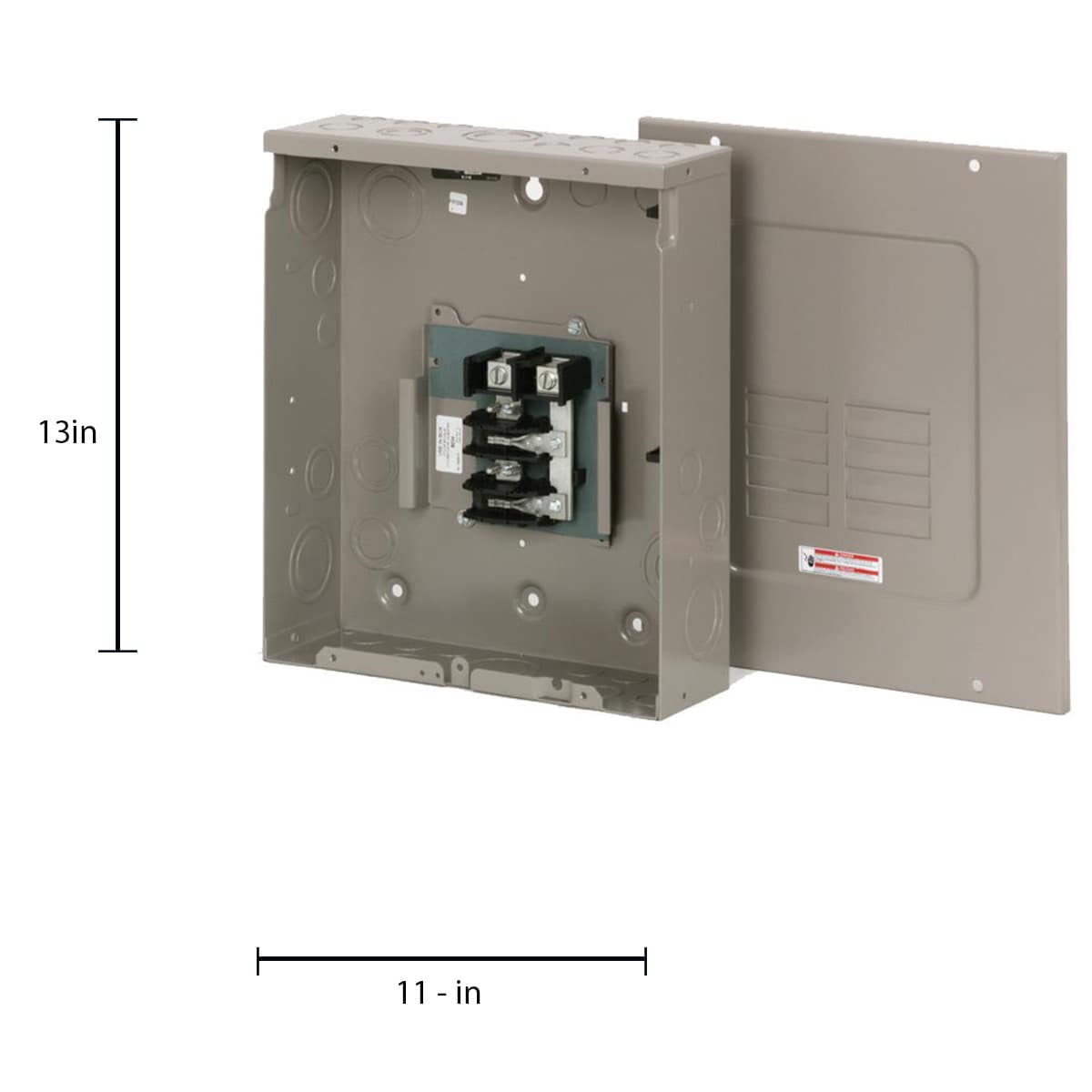 Eaton Type CH 125-Amp 8-space load center - angle view