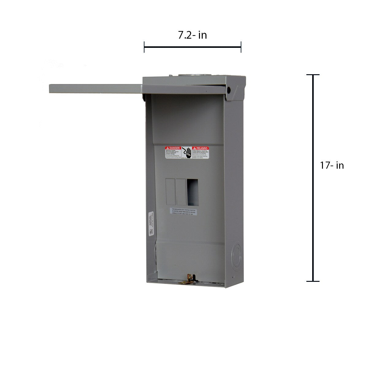 Siemens EQ 125-Amp 2-space load center - angle view