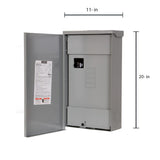 Siemens EQ 200-Amp 4-space load center - angle view