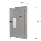 Siemens PN 200-Amp 40-space load center - angle view