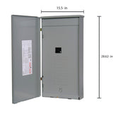 Siemens SN 200-Amp 20-space load center - angle view