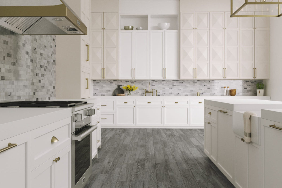 Satori Storm Polished 12-in x 12-in Natural Marble Brick Mosaic Wall Tile, Polished Finish (0.97-sq ft per piece)