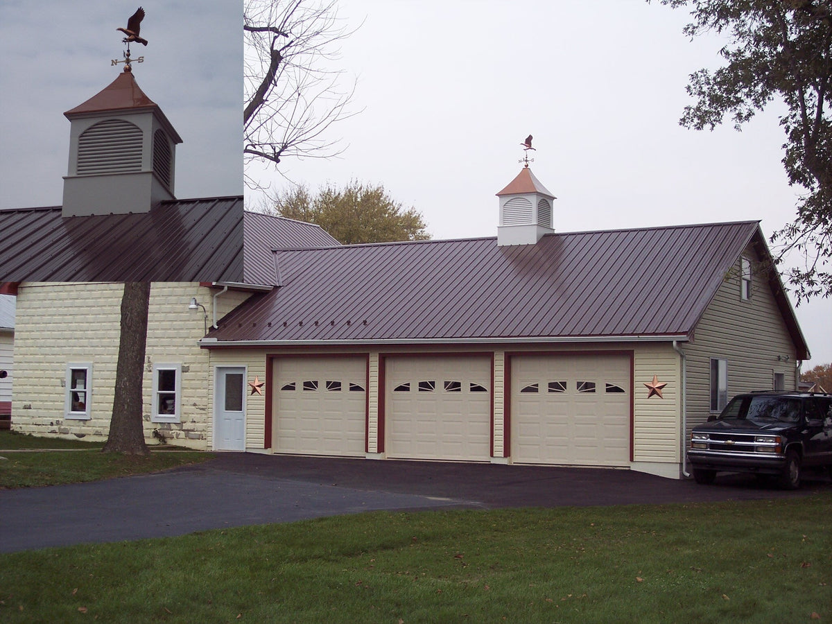 YardCraft Select 22-in x 27-in Unfinished Cedar Octagon Cupola with Bronze Aluminum Roof