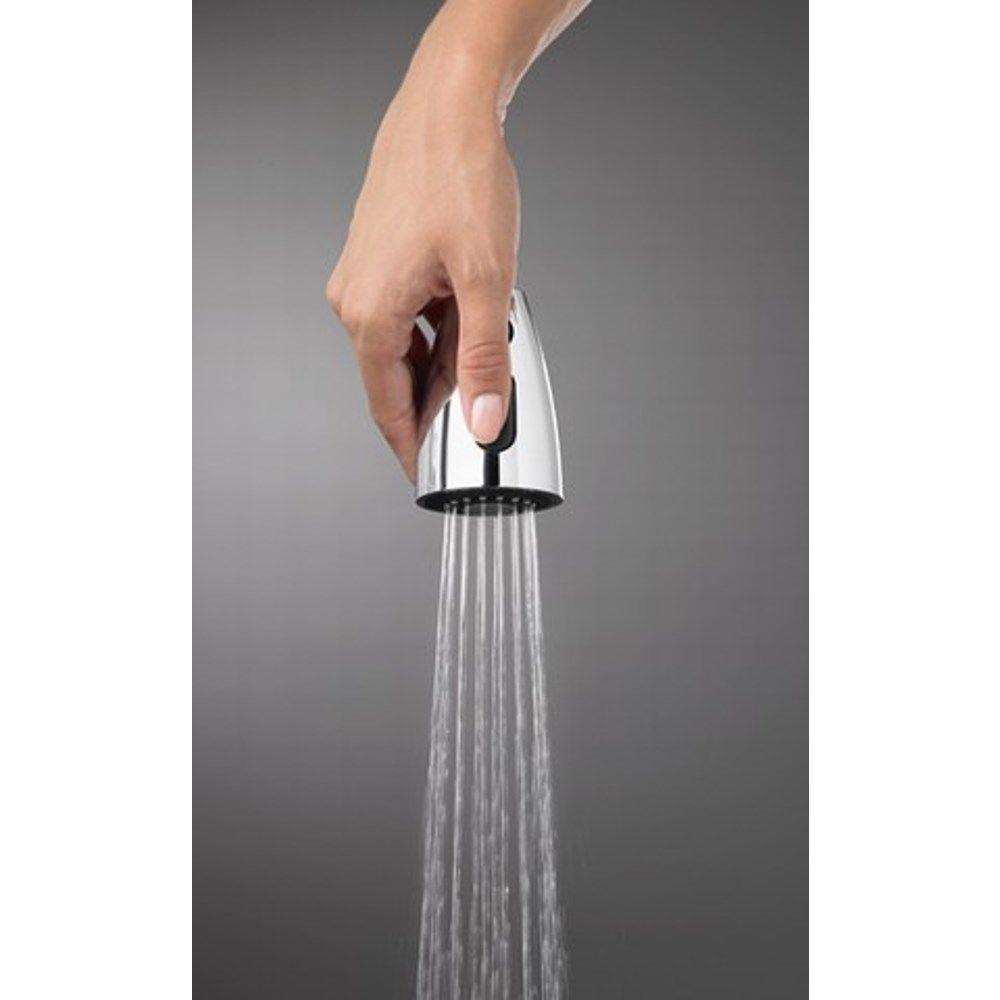 Fairbury Single-Handle Pull-Down Sprayer Kitchen Faucet in Stainless Steel - Super Arbor