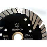 Whirlwind USA 4-1/2 in. Turbo 6-Teeth Segmented Diamond Saw Blade Granite Marble Concrete Cutting