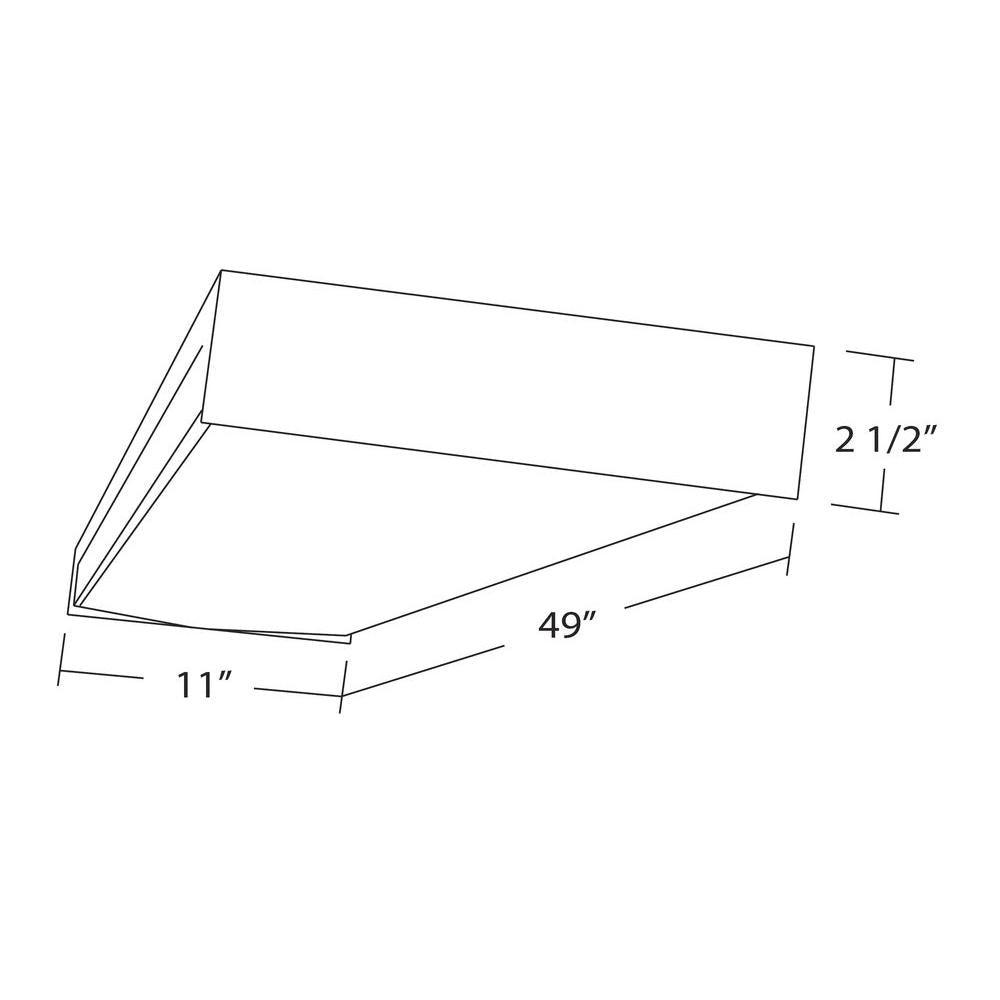 4-Light White Fluorescent Wraparound Steel Ceiling Fixture with Clear Prismatic Acrylic Lens - Super Arbor