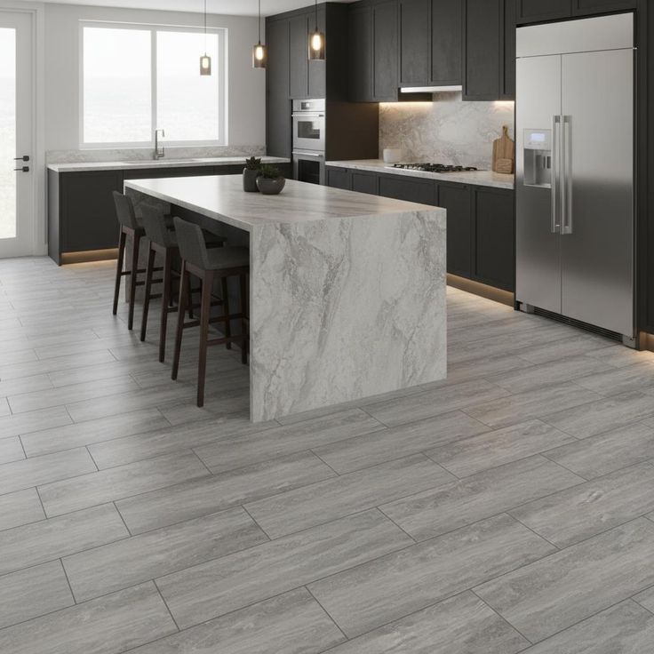 Pawnee Cove Travertine 22 MIL x 18.5 in. W x 37 in. L Click Lock Waterproof Vinyl Tile Flooring (19.1 sq. ft./case)