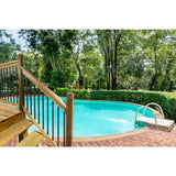 3-1/8 in. x 3-1/8 in. x 54 in. Brown Treated Deck Railing Post - Super Arbor