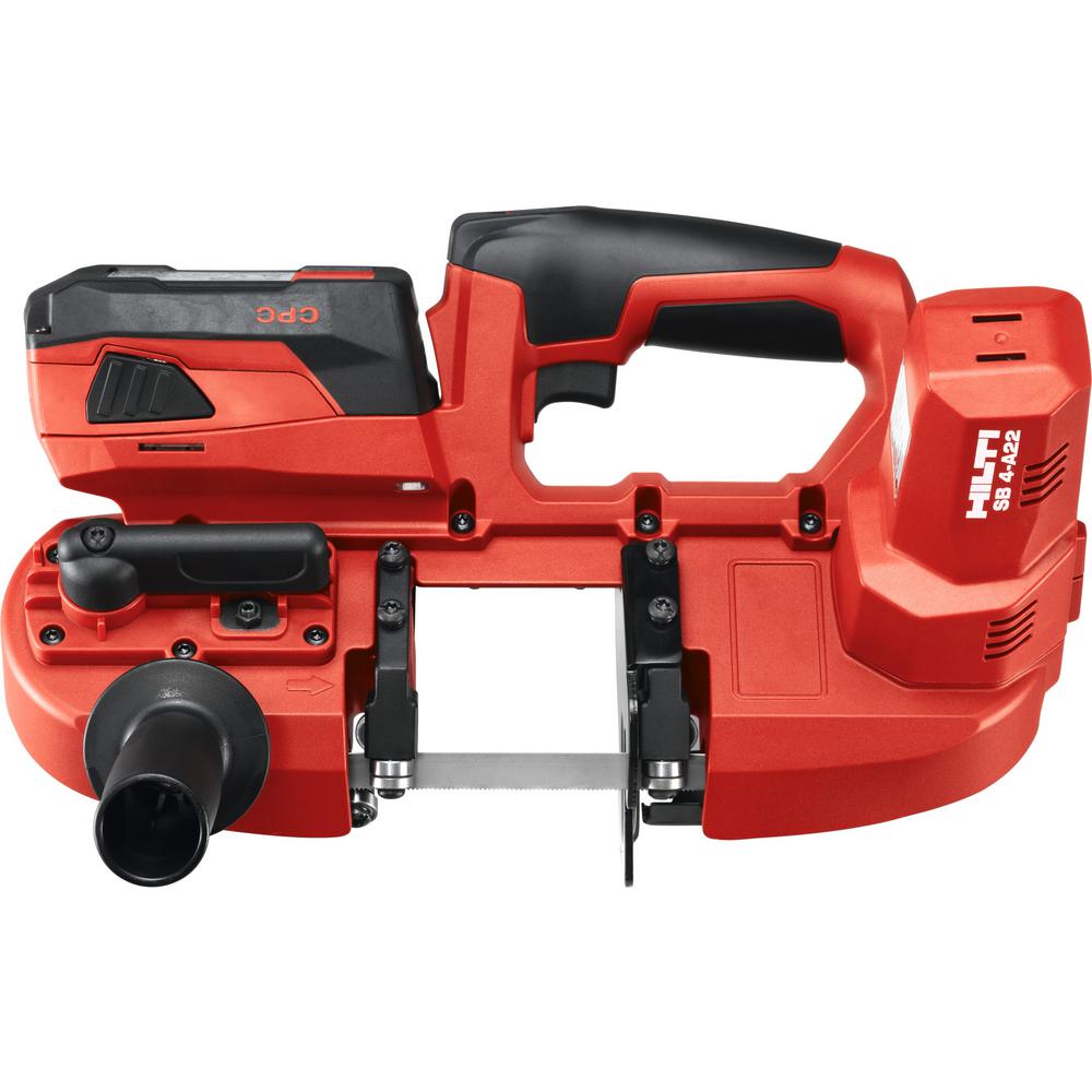 22-Volt SB 4 Lithium-Ion Cordless Band Saw with Two 4.0 Ah Batteries, Charger, Rafter Holder, 10/14 TPI Blade and Bag