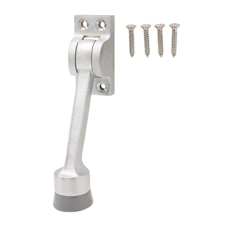 Satin Chrome Commercial Grade Kick Down Doorstop