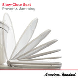 American Standard Clean White WaterSense Elongated Chair Height 2-Piece Toilet, 12-in Rough-In, 1.28 GPF, Includes Seat