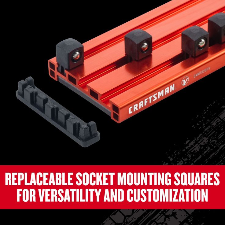 Craftsman V-Series Magnetic Socket Rail Set, 3 pc