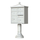 Vital 1570 8 Mailboxes 2 Parcel Lockers 1 Outgoing Pedestal Mount Cluster Box Unit - Super Arbor