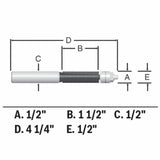 Bosch 1/2-in Carbide-Tipped Trimming Router Bit