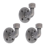 1/2 in. Black Steel Pipe Wall Hook Kit (3-Pack)