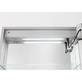 Signature Royale 24 in W x 30 in. H Recessed or Surface Mount Medicine Cabinet with Single Door,LED Lighting,Right Hinge - Super Arbor