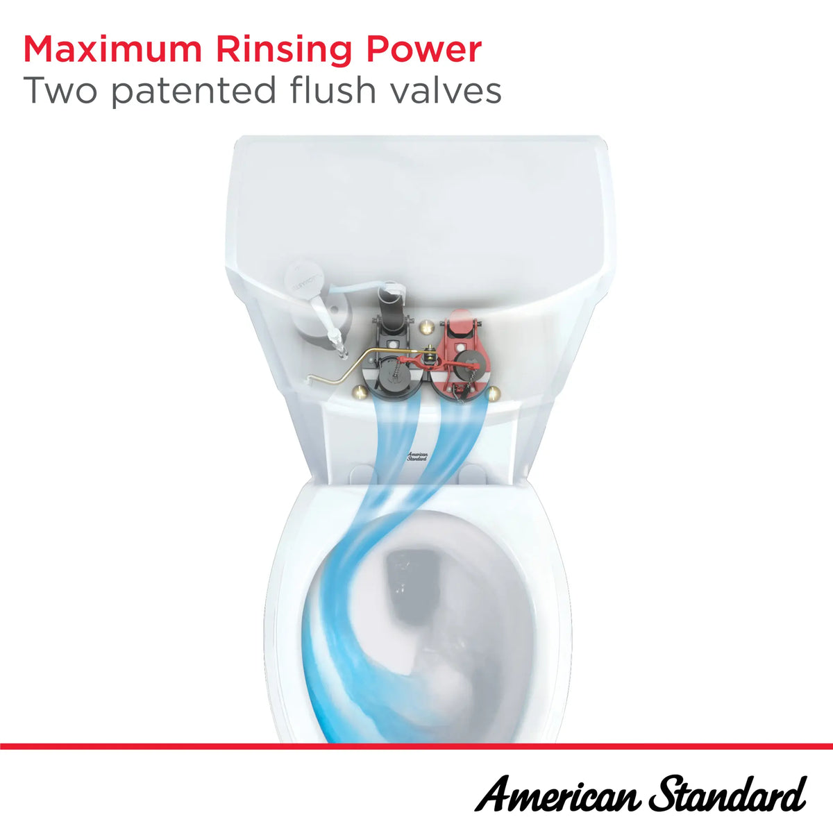 American Standard Esteem VorMax White WaterSense Elongated Chair Height 2-Piece Toilet, 12-in Rough-In