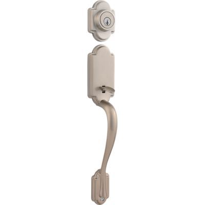 Kwikset Arlington Venetian Bronze Smartkey Single-Cylinder Deadbolt Keyed Entry Door Handleset Tube