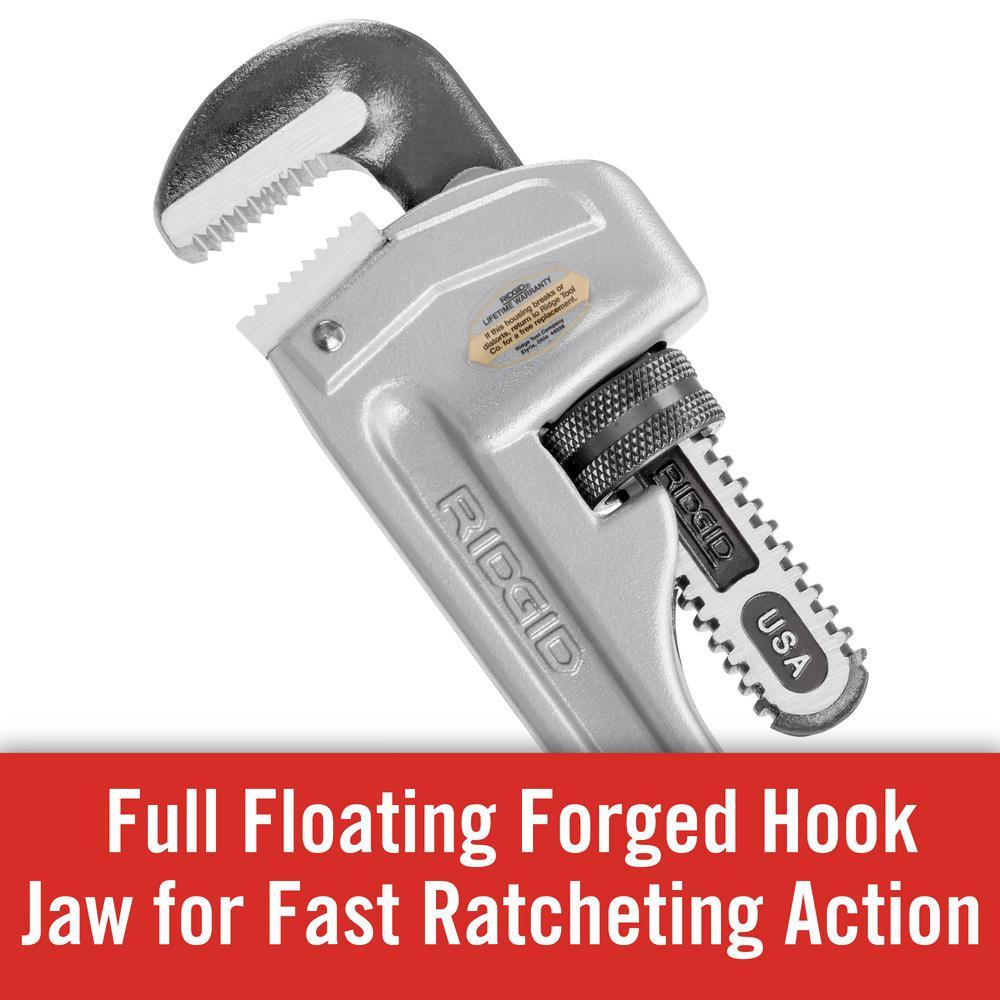 14 in. Model 814 Aluminum Straight Pipe Wrench - Super Arbor