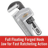 14 in. Model 814 Aluminum Straight Pipe Wrench - Super Arbor