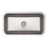Ballad Undermount Stainless Steel 32 in. Single Bowl Kitchen Sink - Super Arbor