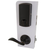 Castle Aged Bronze Single Cylinder Electronic Keypad Deadbolt with Passage Naples Lever Combo Pack