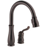 Delta Leland Venetian Bronze 1-Handle Deck-Mount Pull-Down Handle Kitchen Faucet