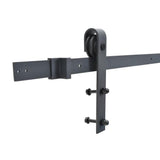 72 in. x 84 in. Unfinished Solid Core Knotty Pine Sliding Barn Door with Hardware Kit - Super Arbor