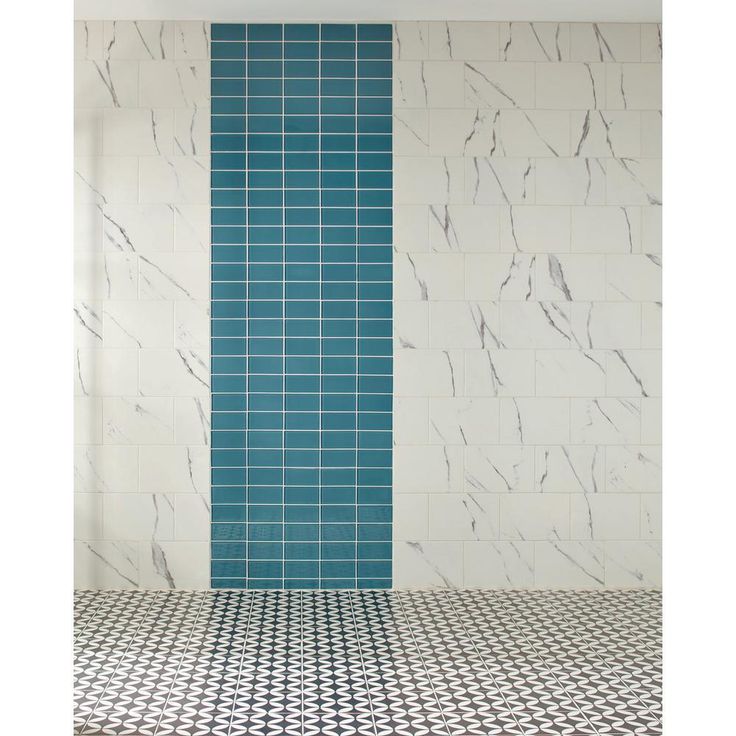 Jeffrey Court Caribbean Water Blue 3 in. x 6 in. Glossy Glass Wall Tile (1 sq. ft. / pack)