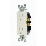 Decora 15 Amp Tamper-Resistant Duplex Outlet, White (10-Pack) - Super Arbor